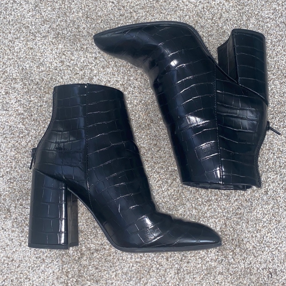 Steve Madden Croc Style Booties
